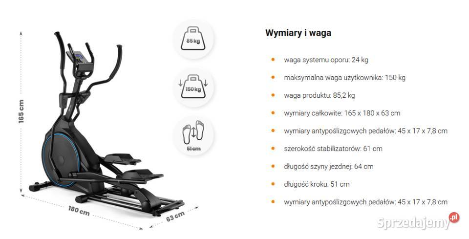 Orbitrek elektromagnetyczny XCF9200 Gymtek Bednary