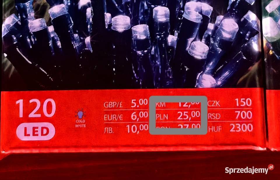 Światełka na choinkę