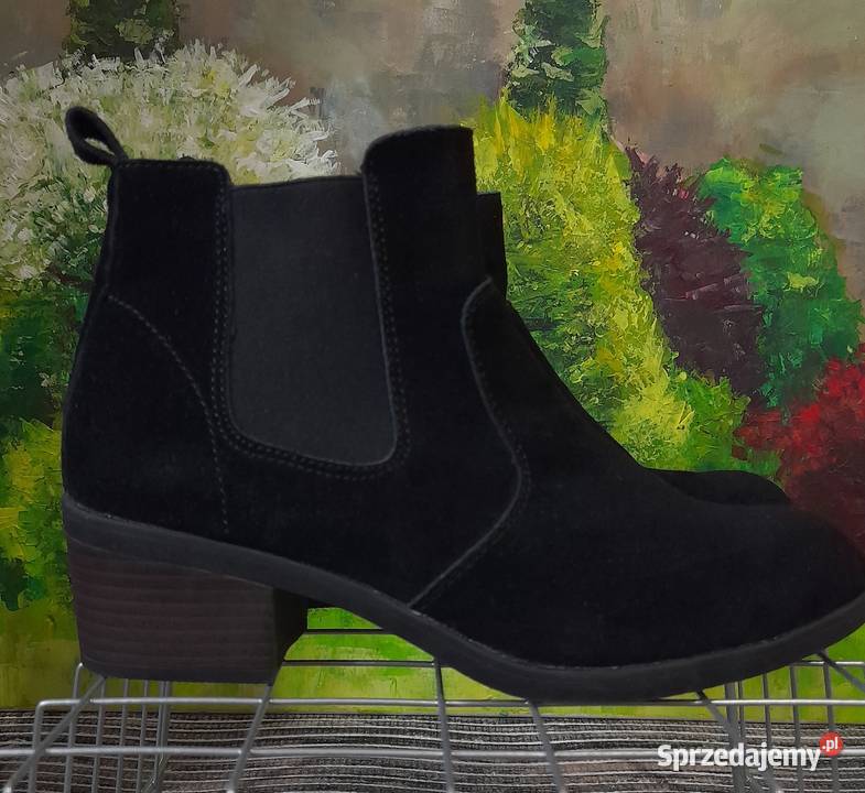 Nowe eleganckie botki damskie 38 TomRose skóra Jarosław