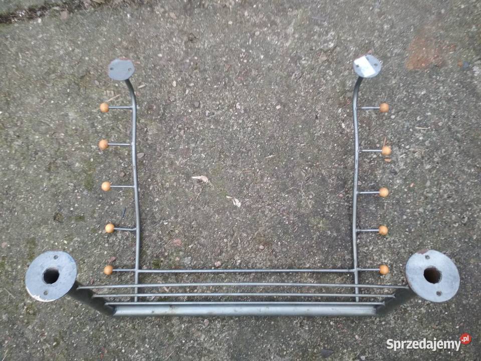 Metalowy wieszak garderoba z półką 612 Pozostałe Kościan