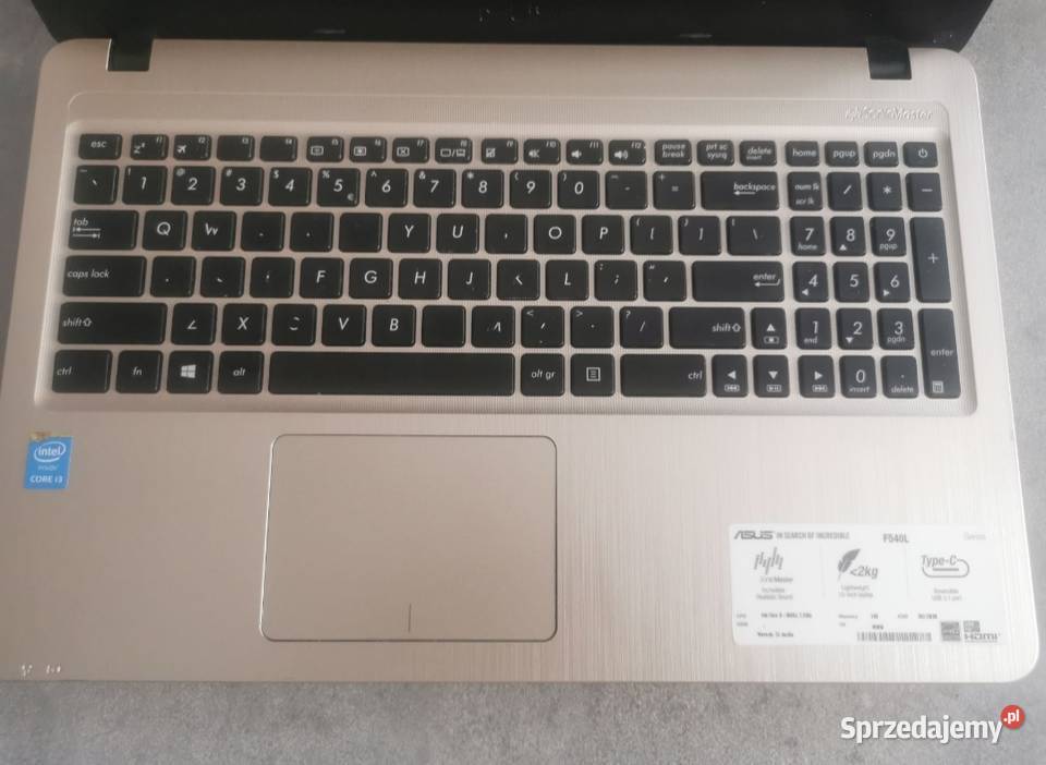 Laptop Asus F540l 156 Intel Core i3 4 GB 256 GB Kraków