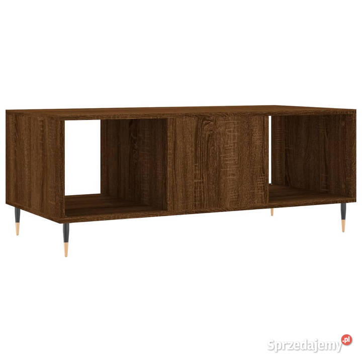 Stolik kawowy brązowy dąb 102x50x40 WM829283 Warszawa
