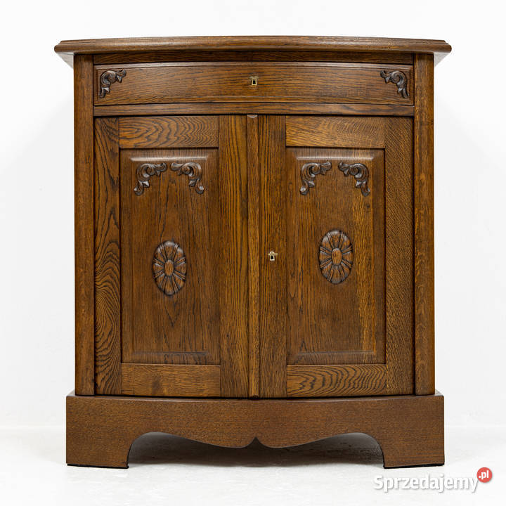 Stylowa Mała Komoda Antyk Stara Dania Dębowa Dąb Swarzędz