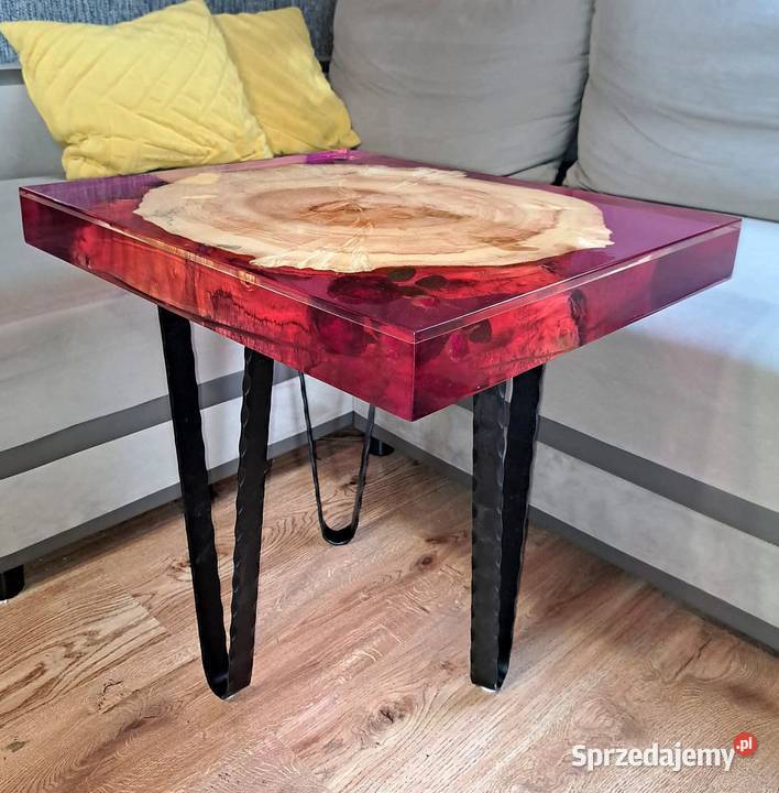 Stolik kawowy zywica klon jesionolistny Opole sprzedam