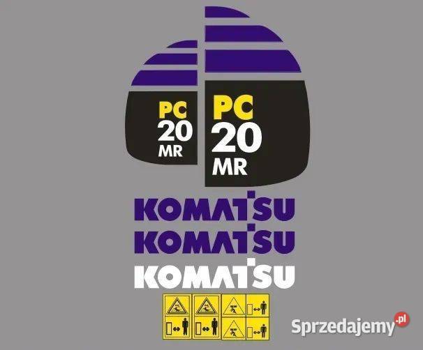 Naklejki oklejenie KOMATSU PC20 MR Zamiennik Janików