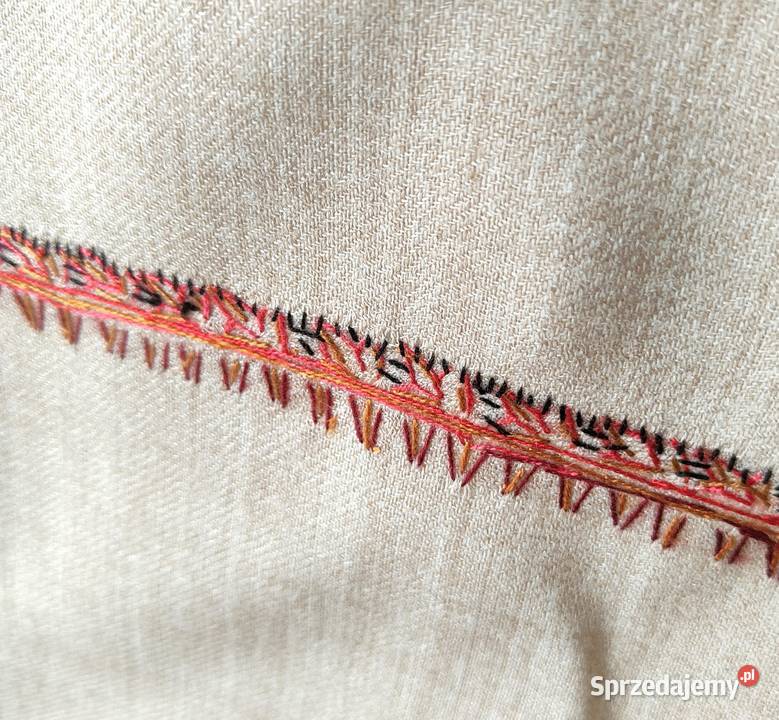 Szal orientalny indyjski haftowany haft paisley zachodniopomorskie Szczecin