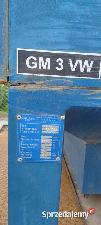 Wentylator do pyłów suchych GM 3VW Grodzisk Mazowiecki