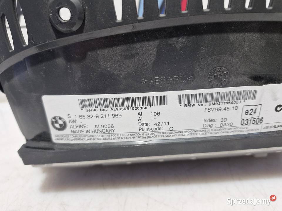 9211969 9249439 9185171 BMW E90 E91 NAWIGACJA osobowe