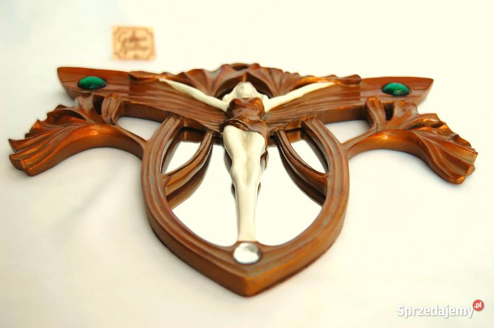 Lustro secesja art nouveau vintage kobieta motyl