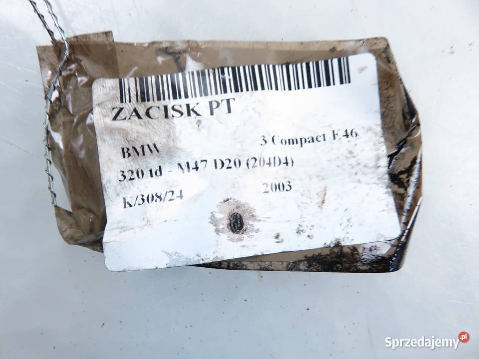 ZACISK PRAWY TYŁ BMW E46 Zaciski i jarzma Układ hamulcowy