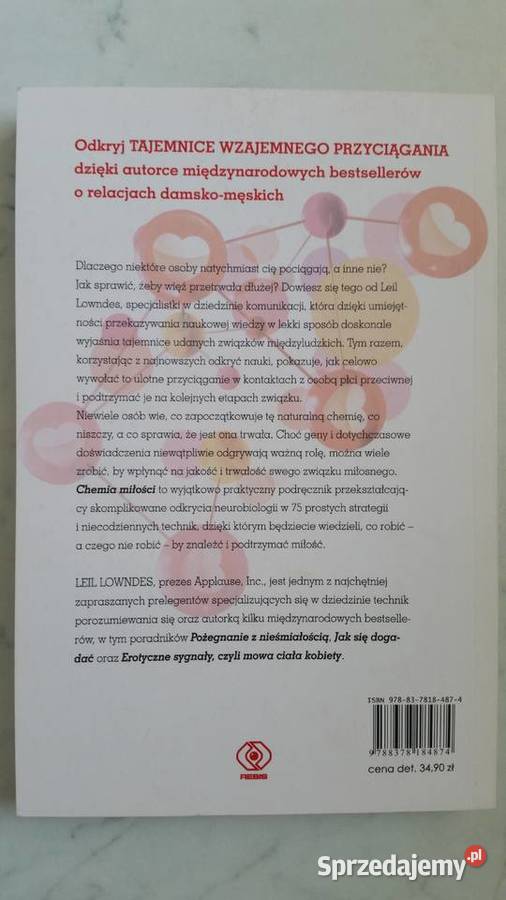 Chemia miłości Leil Lowndes REBIS 2014 Poradniki, albumy i reportaże sprzedam