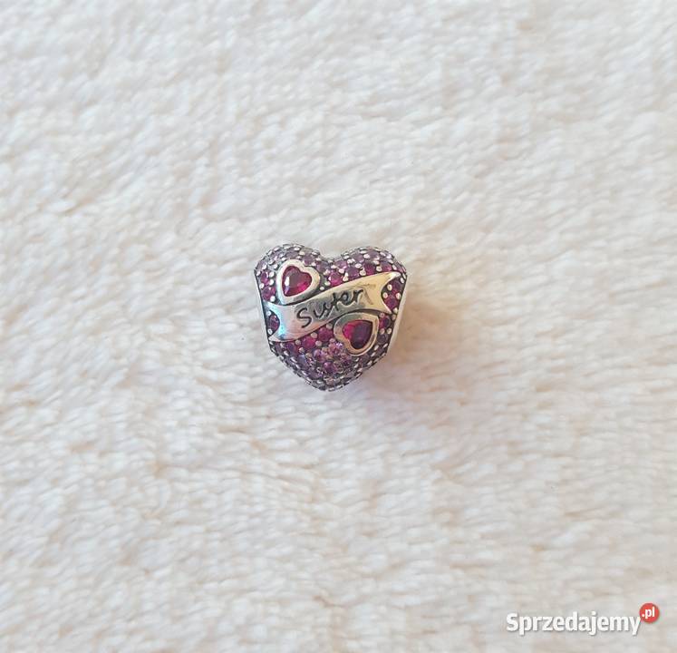 Koralik serce serduszko bead charms srebro 925 srebrne Szczecin