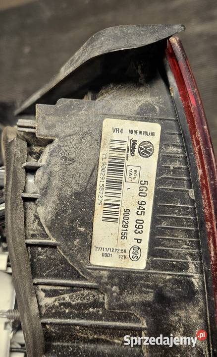 Volkswagen Golf 7 VII lampy tył komplet Jarosław