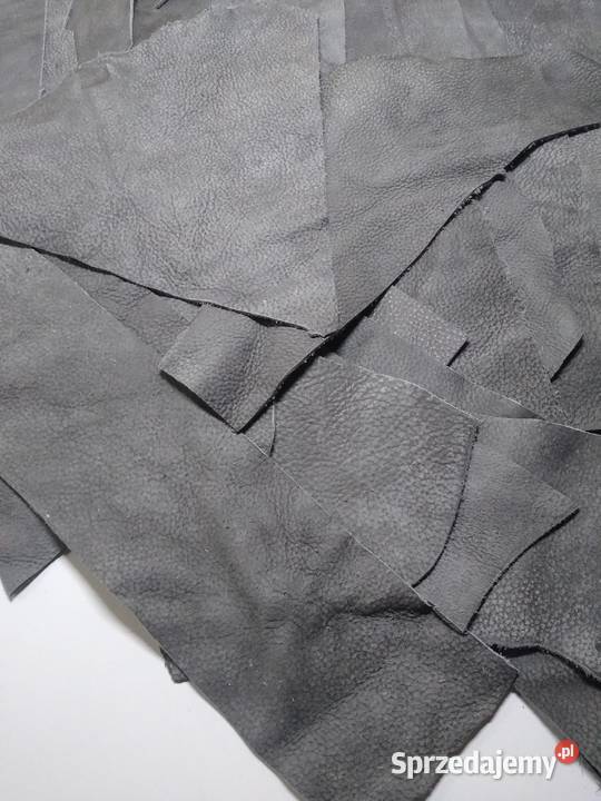 Skóra Naturalna Włoska Szara Postarzana średnie Gdańsk sprzedam