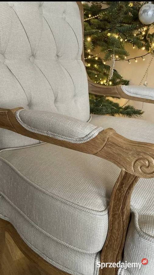 Fotel ludwikowski dębowy Fotele Wilczyn