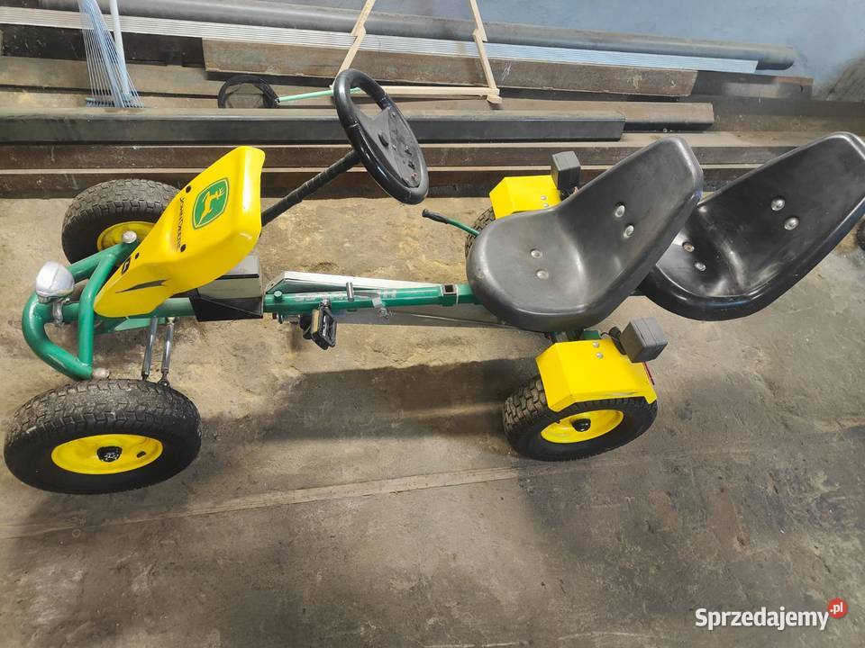 Gokart na pedały duży rower dwuosobowy john deer śląskie
