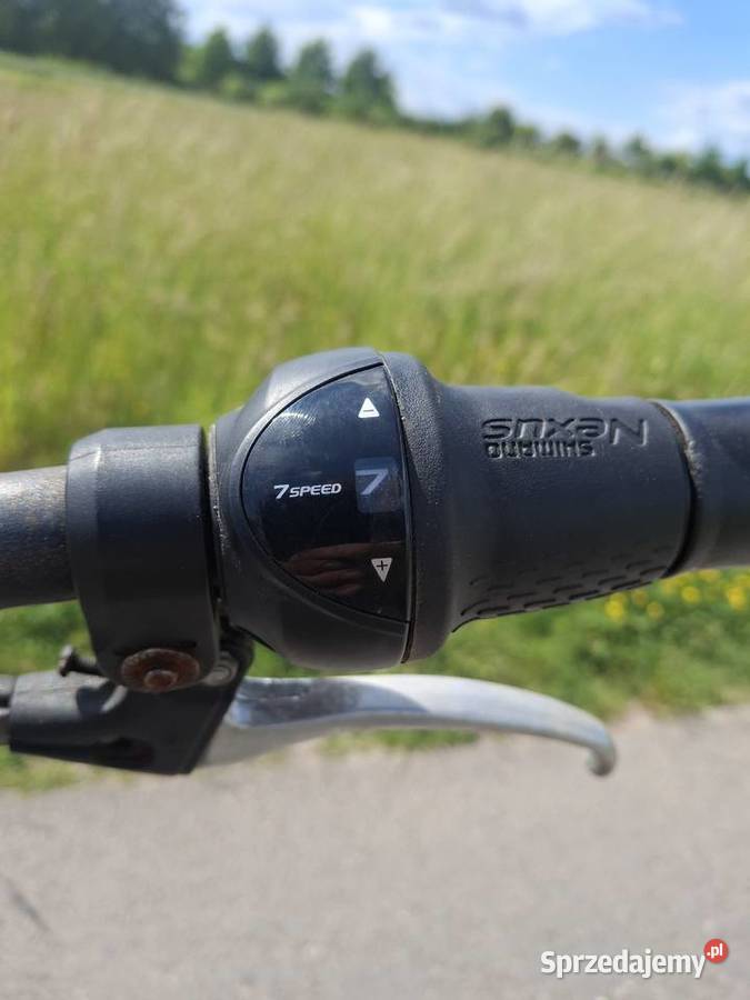 Rower MiejskiTrekkingowy Męski 28 Czarny Trekkingowe Bodzentyn