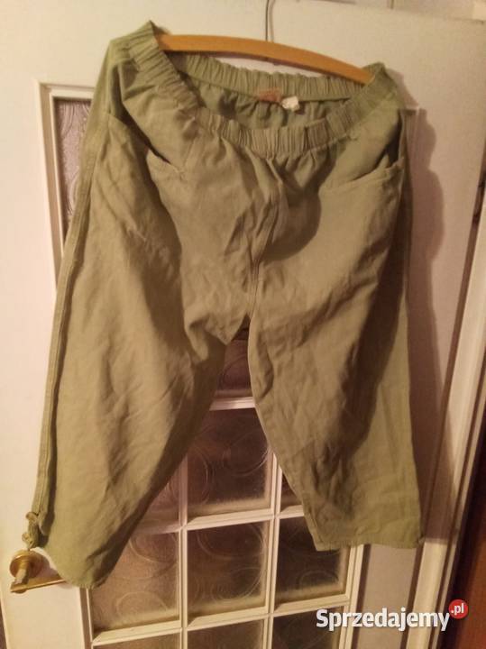 Spodnie zielone 34 100 bawełna w 34 Warszawa