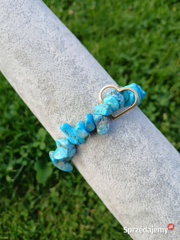 Bransoletka damska Howlit bruzdy z konturem Kielce