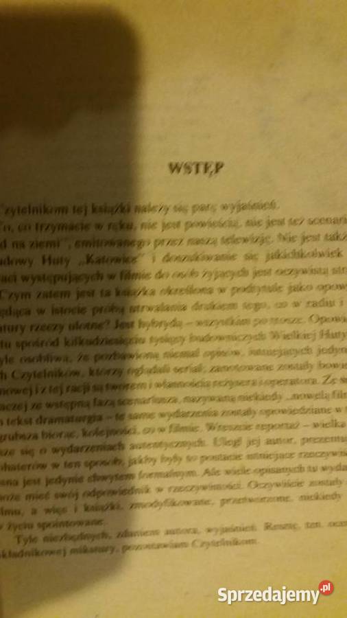 Ślad na ziemi literatura filmowa pierwsze Antykwariat Warszawa