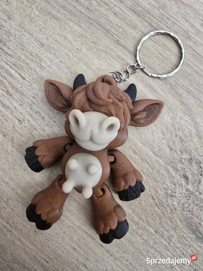 Muuszisz Go Mieć Breloczek Krówka byka Druk3d Uniseks Chełm