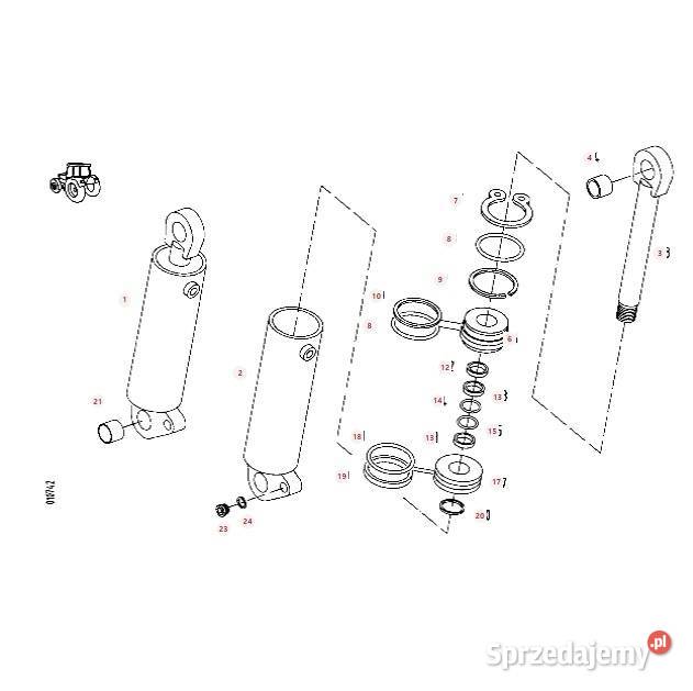 Siłownik tylnego podnośnika G916862030010 Fendt Wilkowo