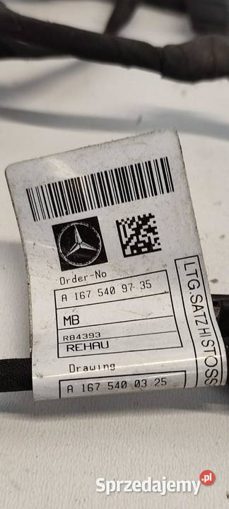 MERCEDES GLE53 W167 WIĄZKA ZDERZAKA PDC TYŁ osobowe