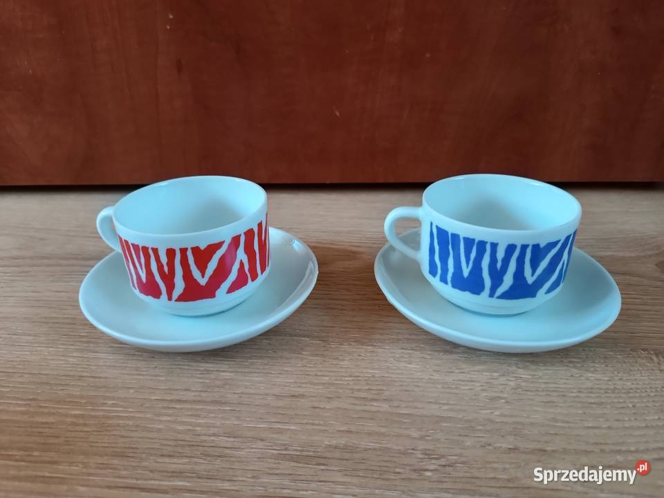 5 x filiżanki z podstawkami do kawy porcelana Szczyrk sprzedam