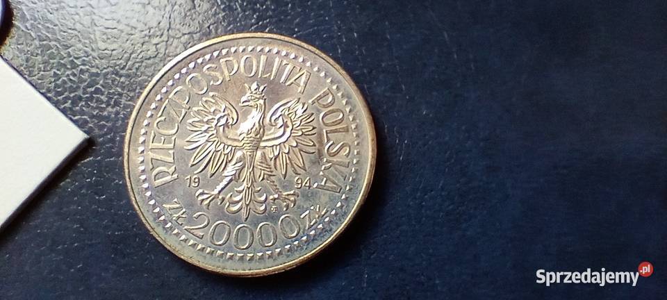 Stare monety 20 000 1994 Zygmunt I Stary Polska Lesko