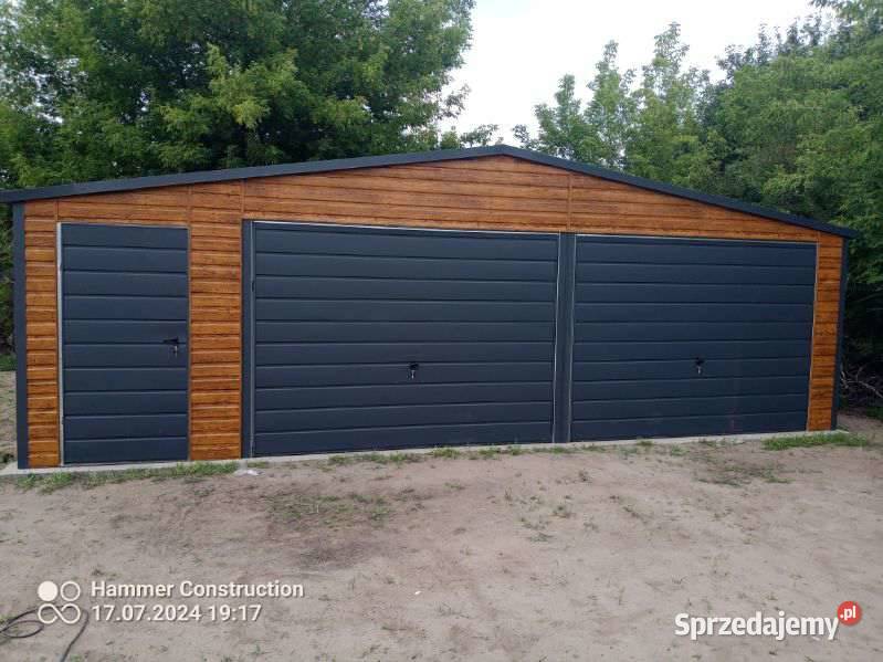 Garaż blaszany 8x6 PREMIUM WZMOCNIONY PROFILAMI Bydgoszcz