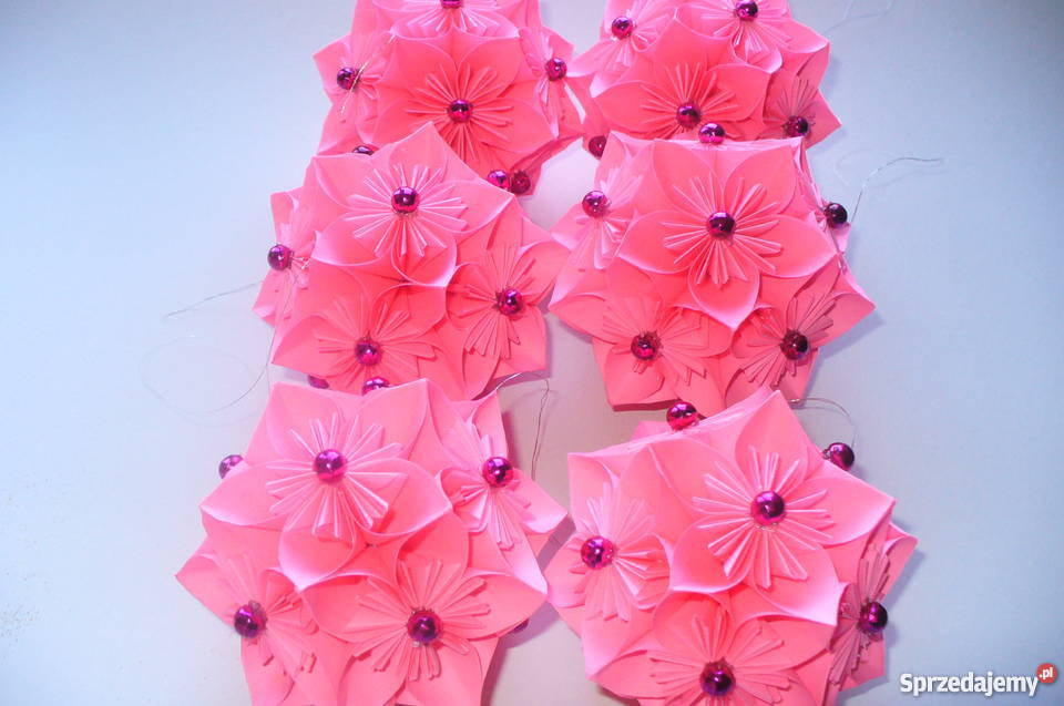 BOMBKIOZDOBY ŚWIĄTECZNE ORIGAMI KUSUDAMAKOMPLET sprzedam