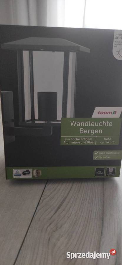 Lampa zewnętrzna nowa Przedecz