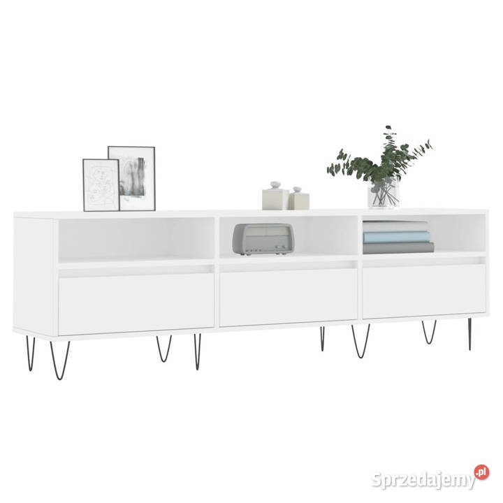 Szafka pod TV biała 150x30x445 materiał Warszawa