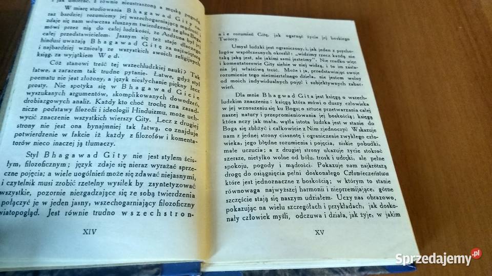 Bhagawad Gita Pieśń Pana przekł Wandy Dynowskiej literaturoznawstwo Gdańsk sprzedam