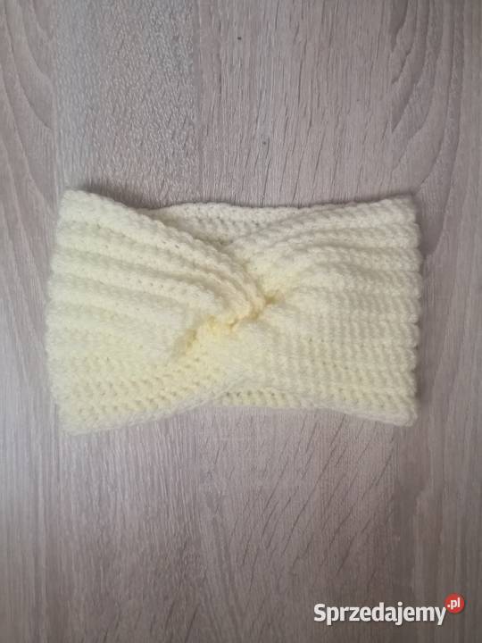 Kremowa opaska handmade Dla kobiet Wrocław