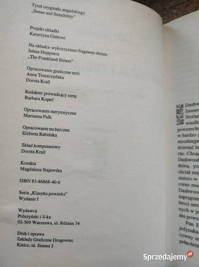 Rozważna i romantyczna Jane Austen Kielce