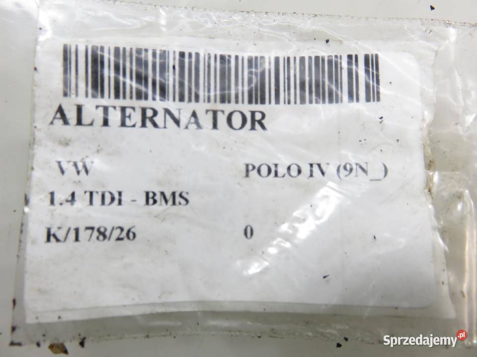 ALTERNATOR VW POLO IV 14 TDI 045903023D