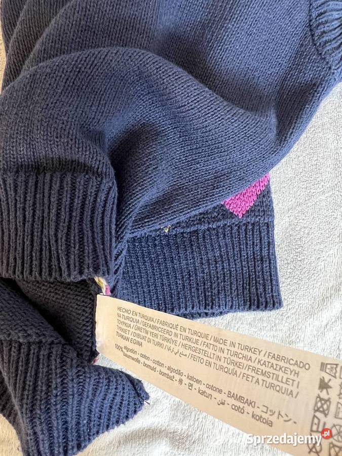 Sweter bez rękawów kamizelka granatowa Jasło sprzedam