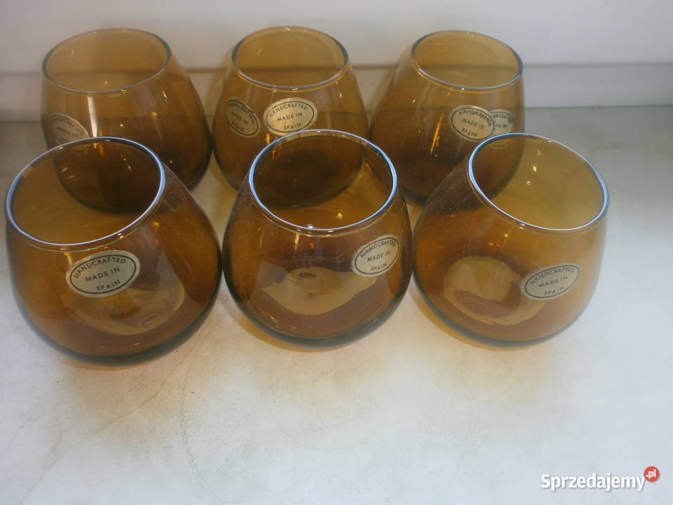 kieliszki lampki HISZPANIA odcienie brązowego Zielona Góra