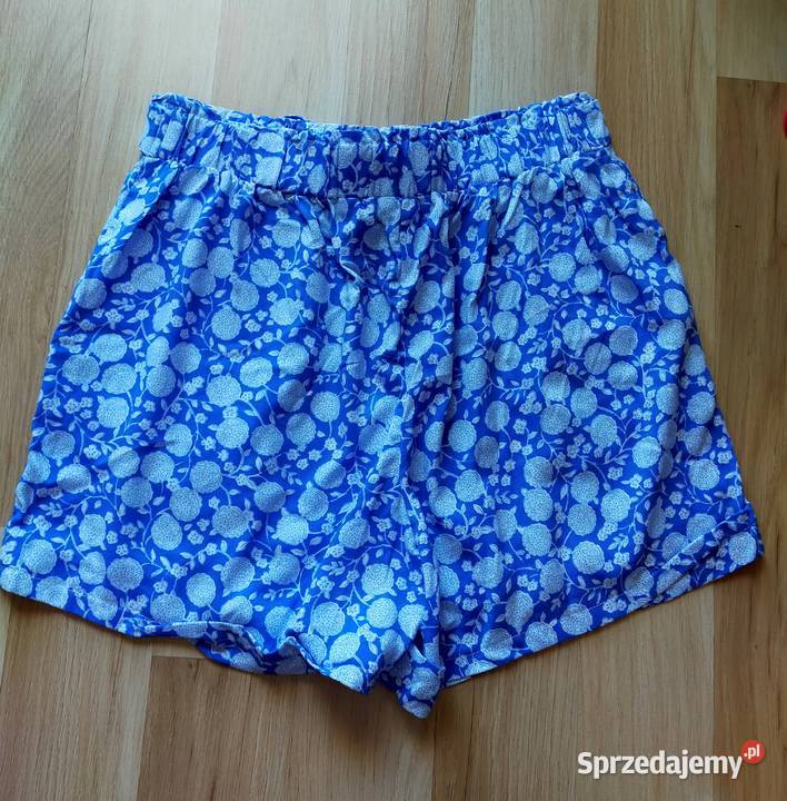 Letnie spodenki z wiskozy Kwiatki Łódź