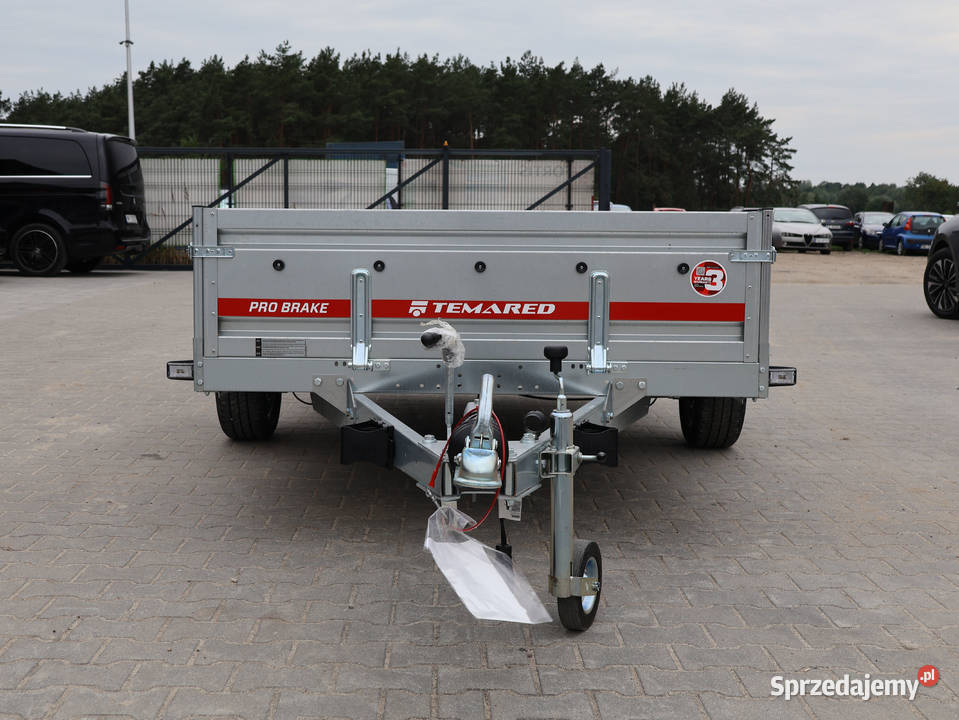Przyczepka samochodowa TEMARED PRO BRAKE 3015 burtowe Bochnia