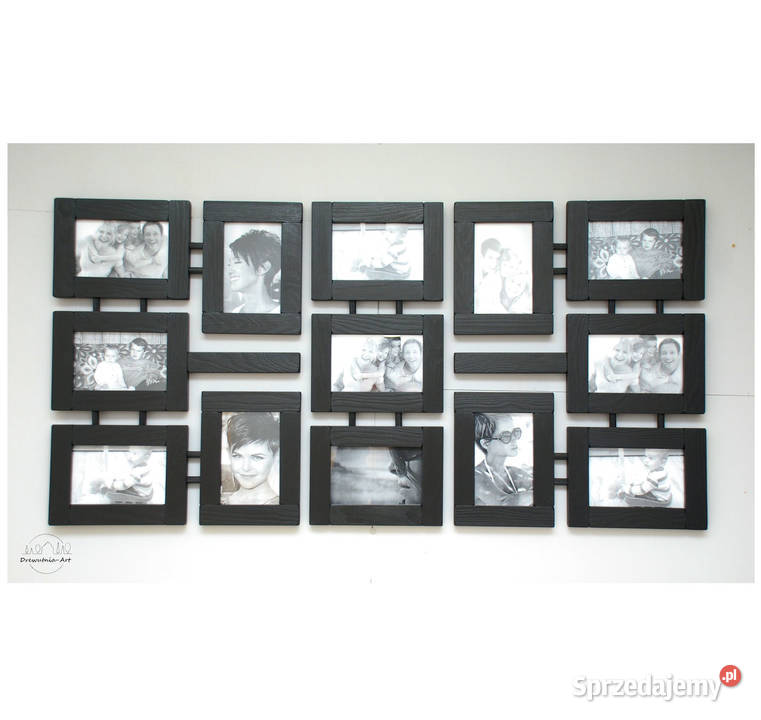 Czarna galeria ścienna multirama 13 zdjęć Białystok sprzedam
