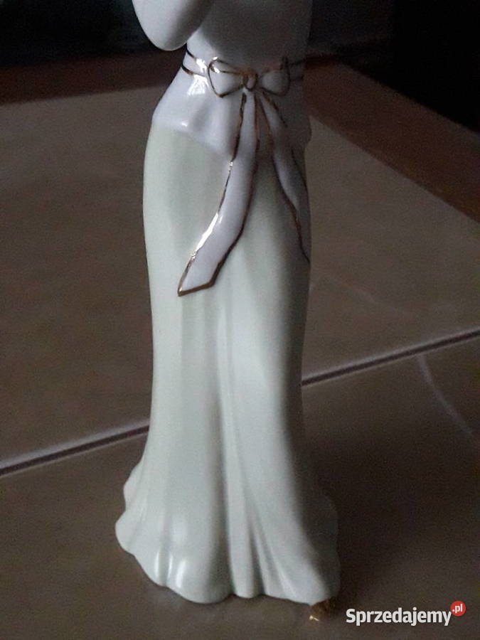 Dama z lusterkiem Royal Dux Czechosłowacja lata Janów Lubelski