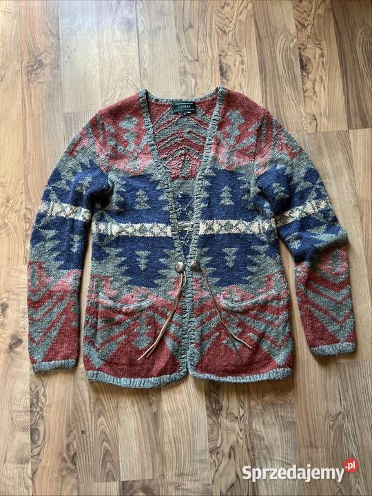 Ralph Lauren Vintage Aztec cardigan cape hand Racibórz sprzedam