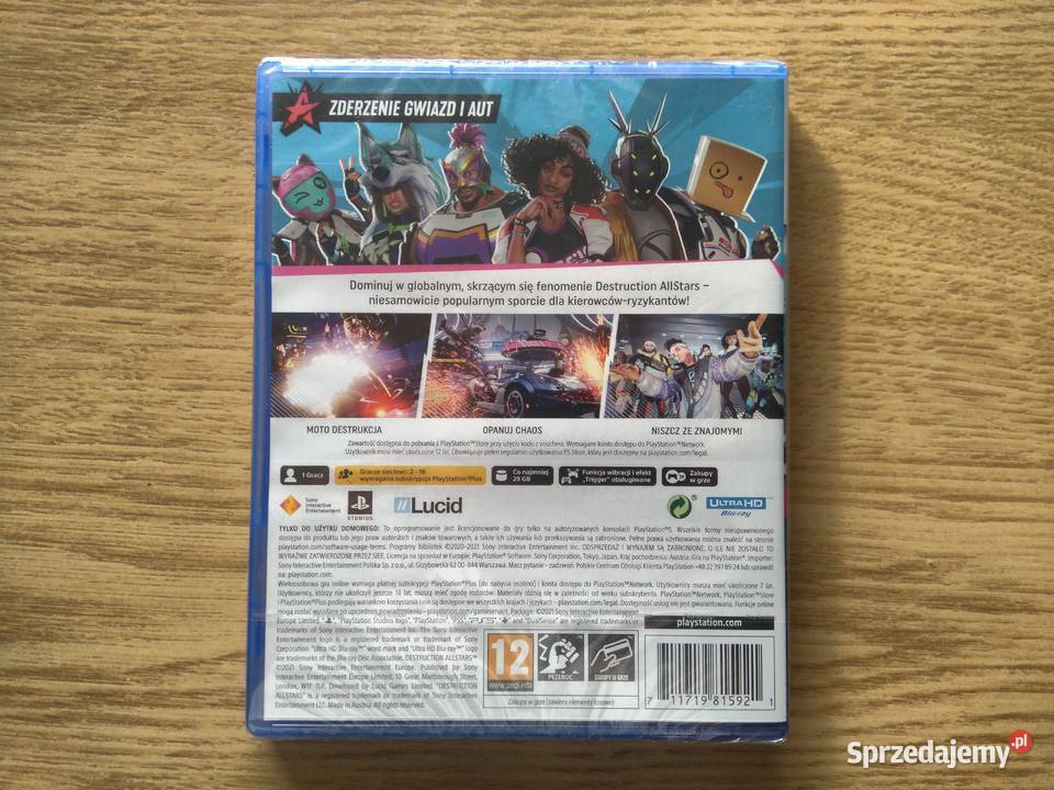 Destruction AllStars 5 Playstation 5 nowa w pomorskie Gdańsk