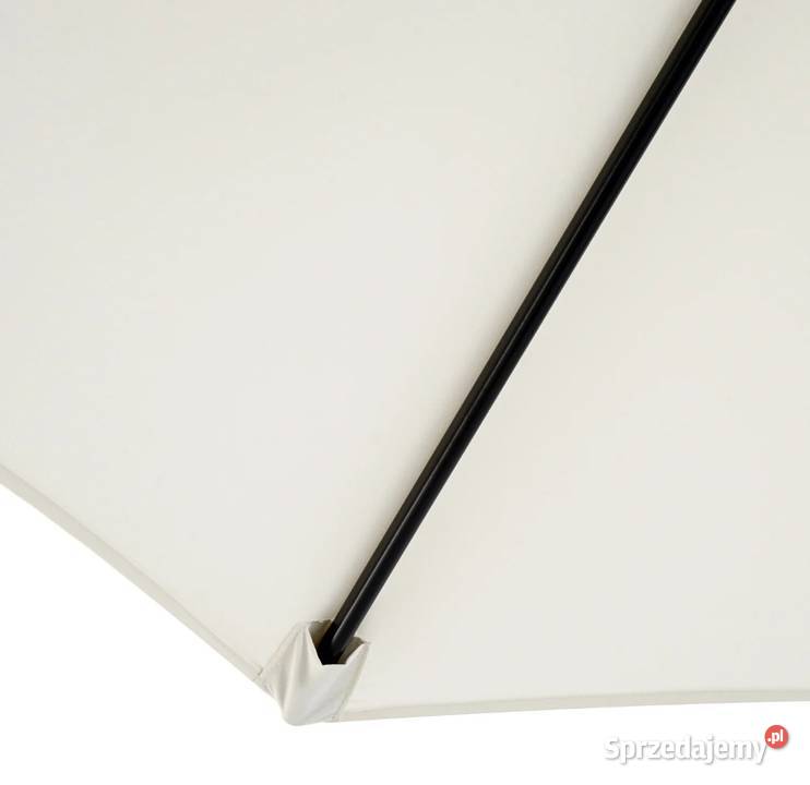 Parasol ogrodowy z ręczną korbą 3 M kremowy Brzesko