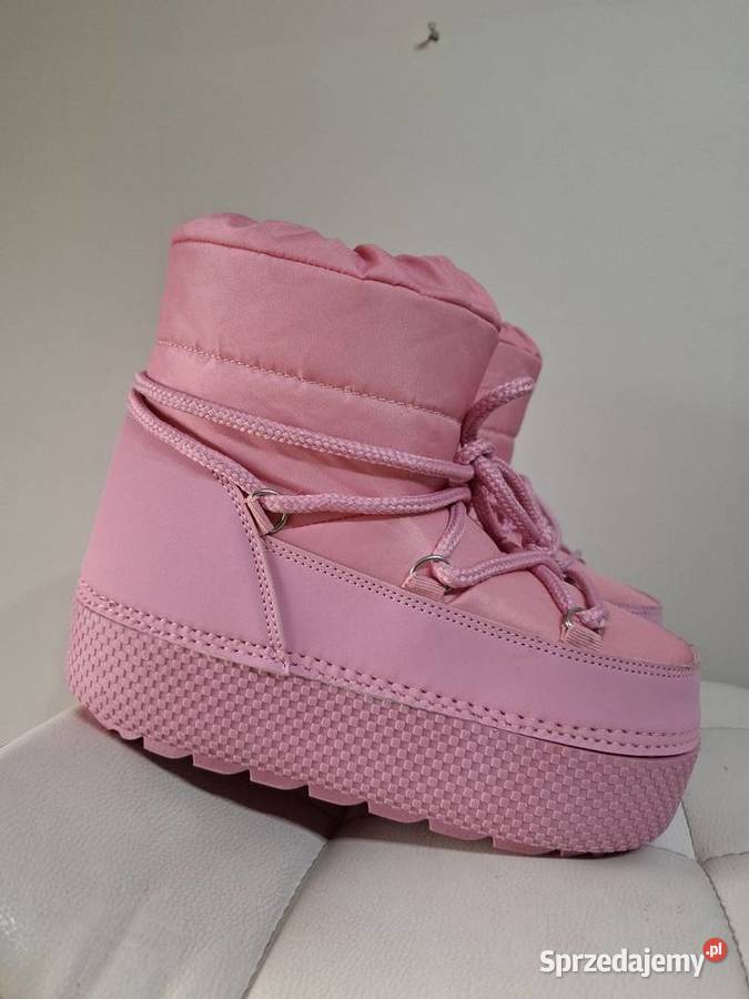 Śniegowce 35 DeeZee różowe moon boots Sztywny zapiętek sprzedam