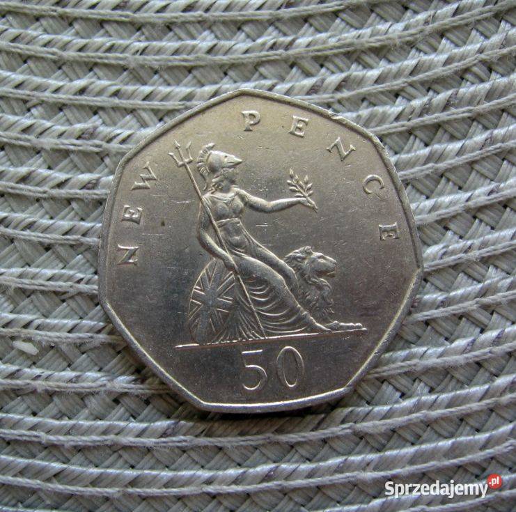 Wielka Brytania 50 Nowych Pensów 1969r sprzedam
