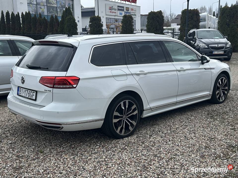 VOLKSWAGEN PASSAT B8 20TDI Rline DSG Kamera Full biały podlaskie Białystok