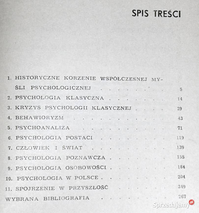 Główne idee współczesnej psychologii Tadeusz lubelskie Chełm sprzedam
